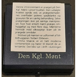Tema mønt FÆRØBÅDE, 20 kr. 2009 i kvalitet proof, og æske