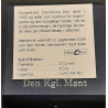 Tema mønt DANNEBROG, 20 kr. 2008 i kvalitet proof, og æske i kvalitet proof, og æske