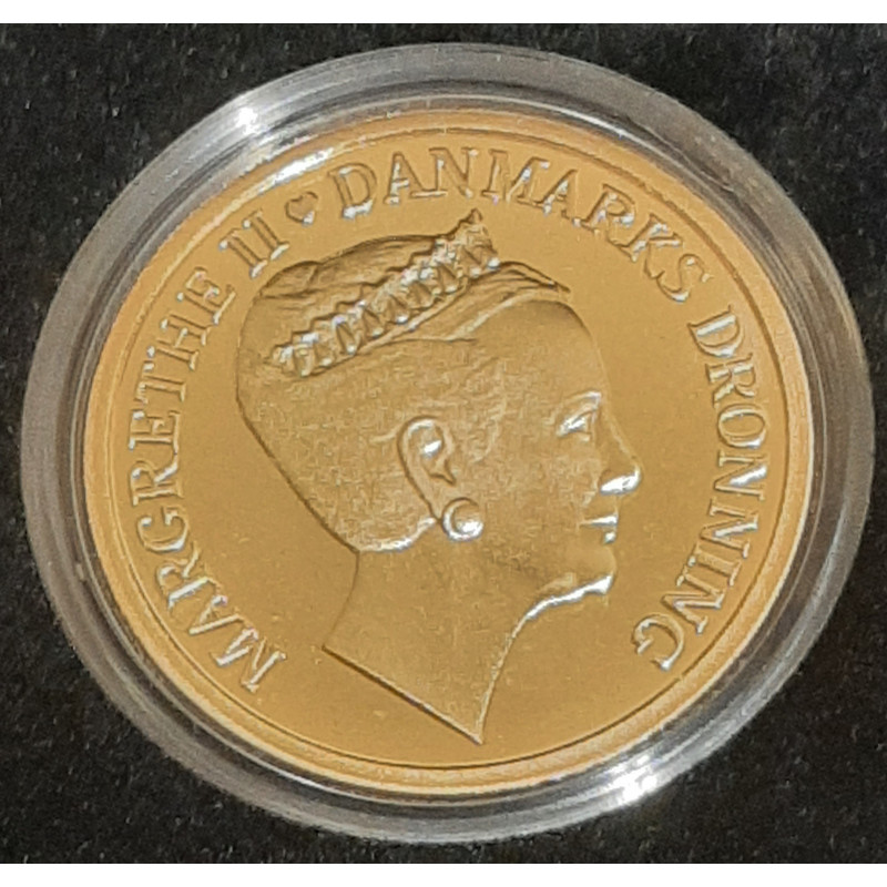 Tema mønt KAJAK KONEBÅD, 20 kr. 2010 i kvalitet proof, og æske