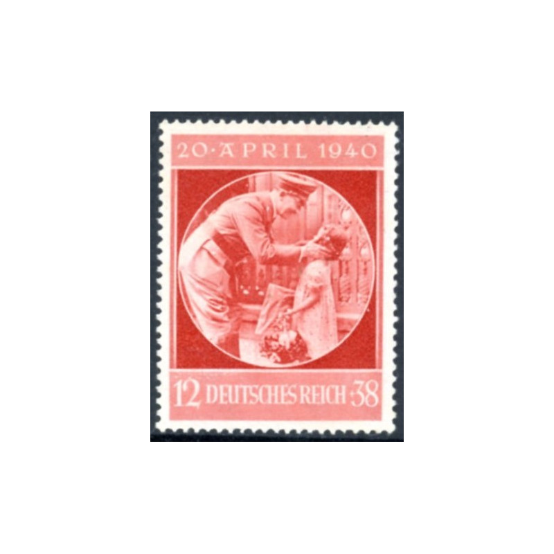 Rige. 1940. Hitler 51-års fødselsdag. AFA nr 739 **          st. used