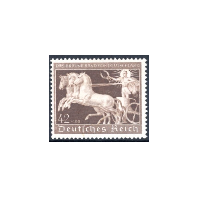 Rige. 1940. Brune bånd. AFA nr. 742 **          st. used
