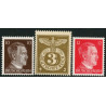 Rige. 1943. Adolf Hitler & Afstemplingsmærke. AFA nr. 823-25 **    st. used