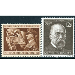 Rige. 1944. Robert Koch & 30 Januar mindemærke. AFA nr. 859-60 **   st. used