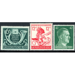 Rige. 1944. Frimærkets Dag, Suppleringsværdi, & 9 november. AFA nr. 899-901  **   st. used