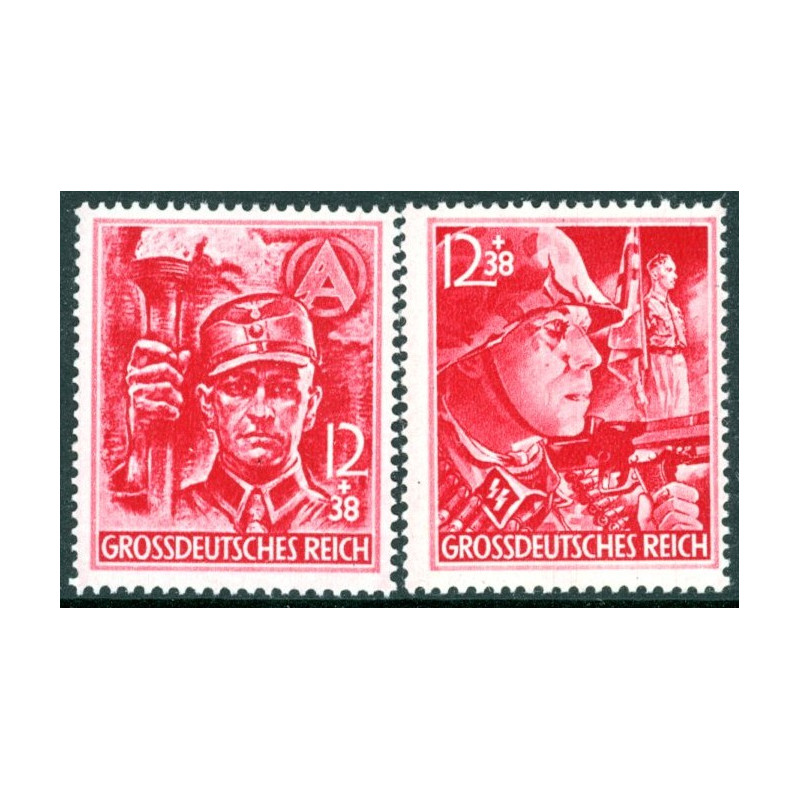 Rige. 1945. SA og SS. AFA nr. 904-05  **    st. used