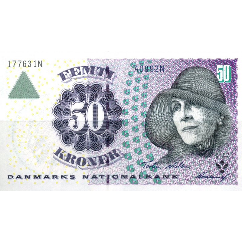 Danmark. 50 kr. Sieg 146 DOP 155 Pick 55 1999 A0 UNC