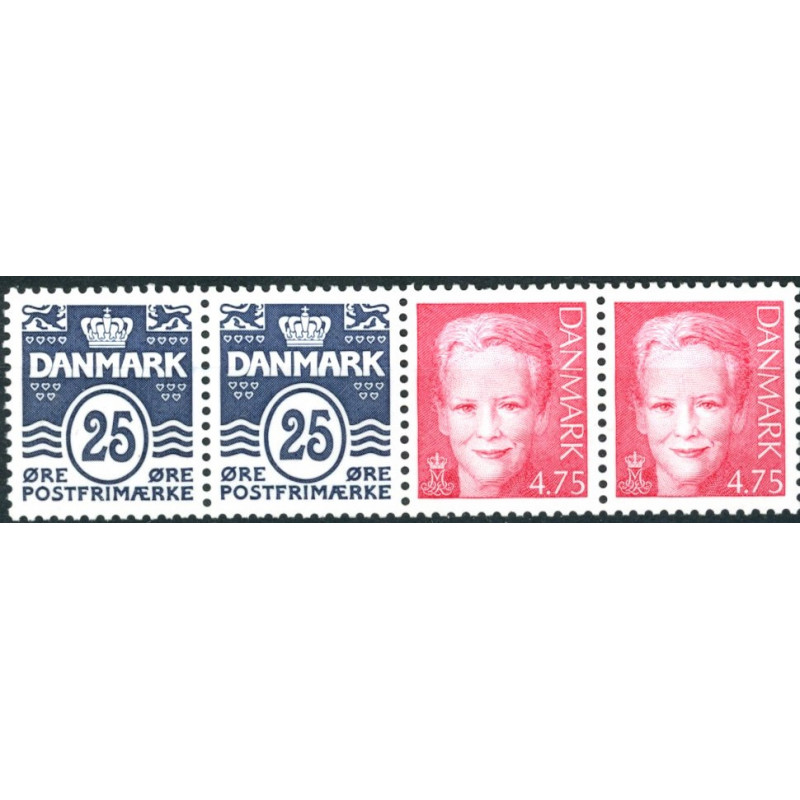 Hæftesammentryk. AFA nr. HS 25 **, postfrisk, stemplet FDC