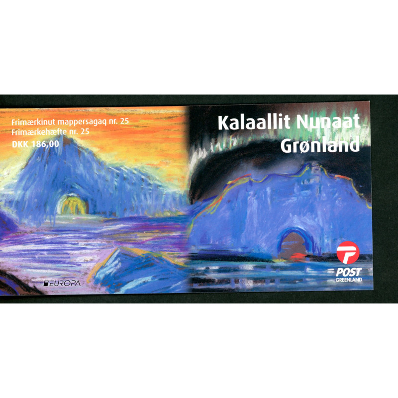 Grønland frimærkehæfte nr. 25 Postfrisk/MNH stemplet/used
