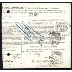1925. Adressekort til Tyskland med par 60 Øre, 40,15 Øre Chr. X