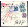 1925. Adressekort til Tyskland med par 60 Øre, 40,15 Øre Chr. X