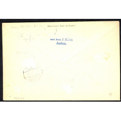 1925. Adressekort til Tyskland med par 60 Øre, 40,15 Øre Chr. X