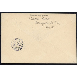 1919. Adressebrev single frankering med 40 øre Chr. X