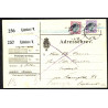 1919. Adressebrev  med 40 og 50 øre Chr. X