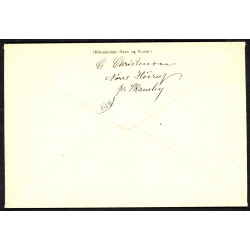 1918. Adressebrev single frankering med 30 øre Chr. X