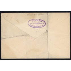 1918. Adressebrev for Ilpakke med 5,10, 15, 20 og 50 øre Chr. X