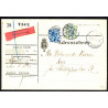 1918. Adressebrev med 20 og 30 øre Chr. X