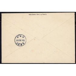1919. Adressebrev single frankering med 30 øre Chr. X