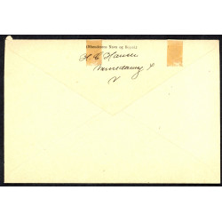 1918. Adressebrev med 2x10 og 30 øre Chr. X
