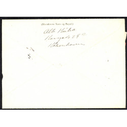 1918. Adressebrev med 2x10 og 40 øre Chr. X