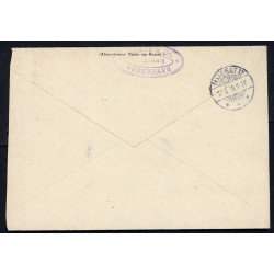 1919. Adressebrev single frankering med 40 øre Chr. X