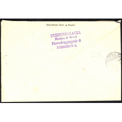 1919. Adressebrev med 20 og 40 øre Chr. X