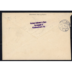 1918. Adressebrev med 10 og 30 øre Chr. X