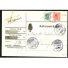 1918. Adressebrev med 10 og 30 øre Chr. X