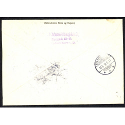 1918. Adressebrev med 10 og 30 øre Chr. X