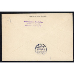 1919. Adressebrev single frankering med 30 øre Chr. X