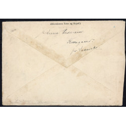 1918. Adressebrev med 10 og 30 øre Chr. X