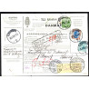 1928. International adressekort med 1 kr og 60 øre Chr. X m.m. til Schweiz