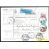 1921. International adressekort med 2 kr,(defekt) og 60 Øre, Chr. X m.m. til Finland