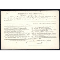 1921. International adressekort med 2 kr,(defekt) og 60 Øre, Chr. X m.m. til Finland