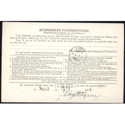 1926. International adressekort med 2 kr, og 70 Øre, Chr. X m.m. til Finland