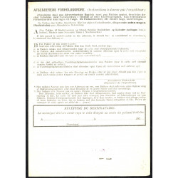 1930. International adressekort med 1 og 50 Øre, (defekt) Chr. X til Belgien