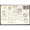 1923. International adressekort med 1 kr og 2x 15 Øre, Chr. X til Sverige