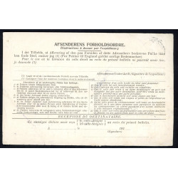 1923. International adressekort med 1 kr og 2x 15 Øre, Chr. X til Sverige