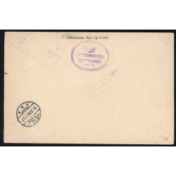 1923. International adressekort med 1 kr og 2x 15 Øre, Chr. X til Sverige