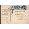 1923. International adressekort med 1 kr og 2x 15 Øre, Chr. X til Sverige
