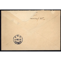1919. Adressebrev med 27 Øre, Chr. X m.m fra Kjøbenhavn til Hasten