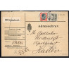 1919. Adressebrev med 27 Øre, Chr. X m.m fra Kjøbenhavn til Hasten