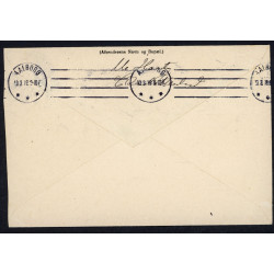 1919. Adressebrev med 35/16 Øre, Prov.m.m fra Charlottenlund til Aalborg