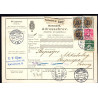 1923. International adressekort med 1 kr og 2x 15 Øre, Chr. X til Sverige
