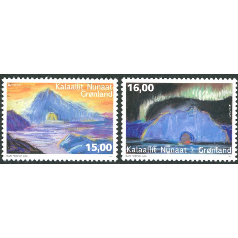 2017. 15-16.00 kr. Europamærker/CEPT. AFA nr. 763-64 ** postfrisk  stemplet FDC