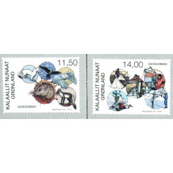 2016,11,50-14 kr. Zackenberg forskningsstation. AFA nr. 738-39E ** postfrisk  stemplet FDC