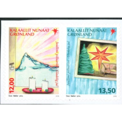 2016. 12-13,50 kr. Julefrimærker, fra HÆFTER. AFA nr. 745-46E ** postfrisk  stemplet FDC
