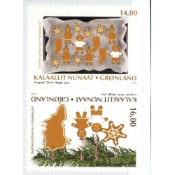 2018. 14-16,00 Kr. Julefrimærker, fra hæfte. AFA nr. 807-08E **   postfrisk  stemplet FDC