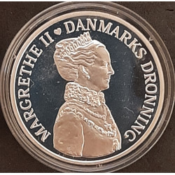 Margrethe II 40-års regeringsjubilæum. 500 kr. 2012 SØLVMØNT