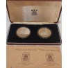 JORDAN, SILVER, 2½ og 5 Dinars, 1977, PROOF, i tilhørende æske,
