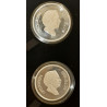 JORDAN, SILVER, 2½ og 5 Dinars, 1977, PROOF, i tilhørende æske,